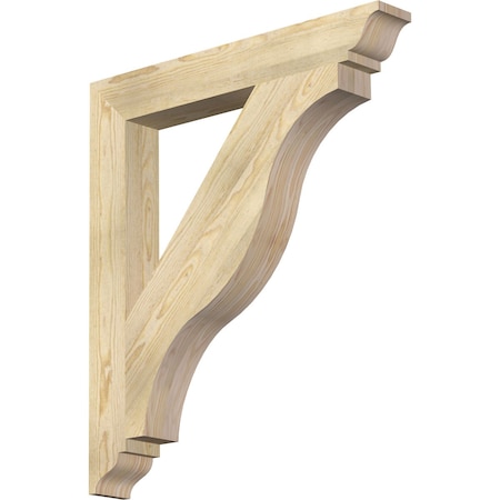 Ekena Millwork Funston Traditional Rough Sawn Bracket, Douglas Fir, 4"W x 30"D x 34"H BKT04X30X34FST01RDF